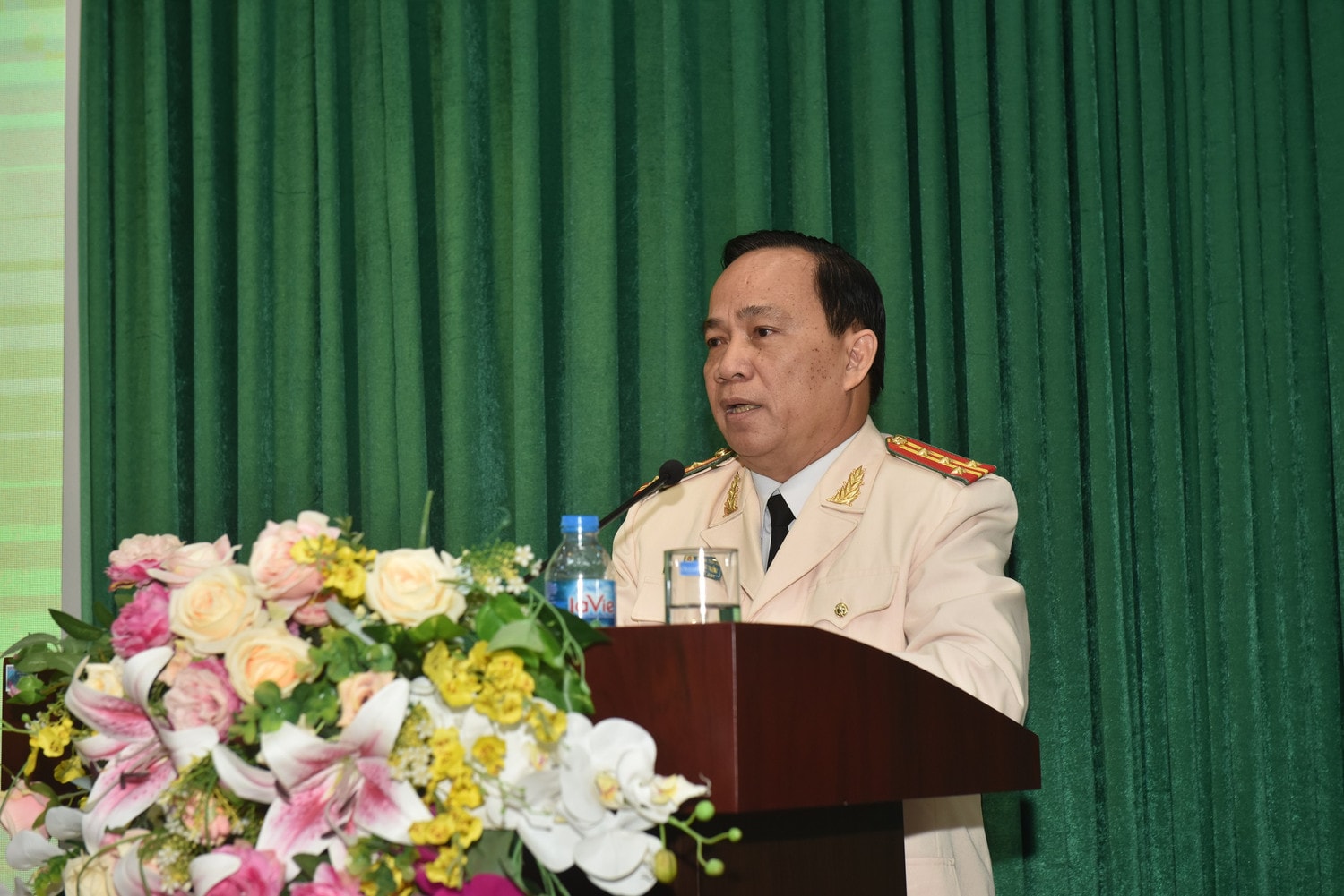 Đại tá Huỳnh Thới An phát biểu nhận nhiệm vụ Đại tá Huỳnh Thới An giữ chức Phó Cục trưởng Cục Cảnh sát điều tra tội phạm về ma túy -0