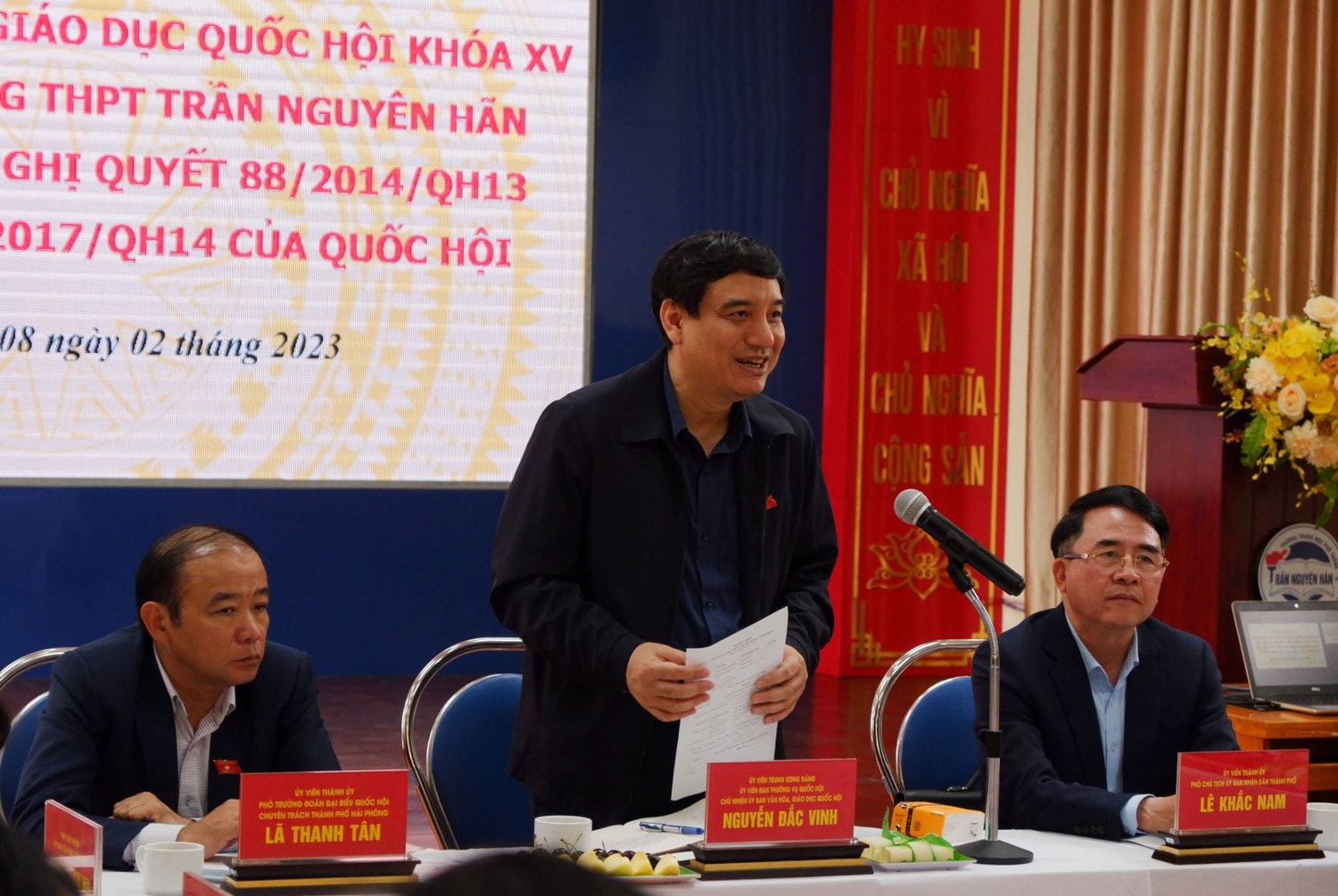 Chủ nhiệm Ủy ban Văn hóa, Giáo dục Nguyễn Đắc Vinh phát biểu tại cuộc làm việc Thực hiện Chương trình giáo dục phổ thông 2018: “Học sinh khối lớp 10 có chuyển biến rõ nét về nhiều mặt” -0