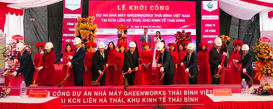 Khởi công dự án Nhà máy Greenworks Thái Bình Việt Nam -0
