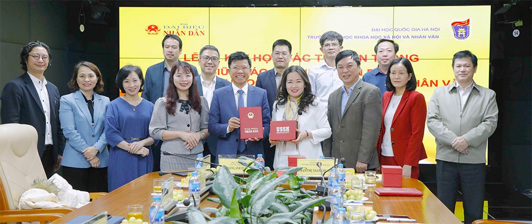 Báo Đại biểu Nhân dân ký kết hợp tác truyền thông với Trường Đại học Khoa học xã hội và Nhân văn -0