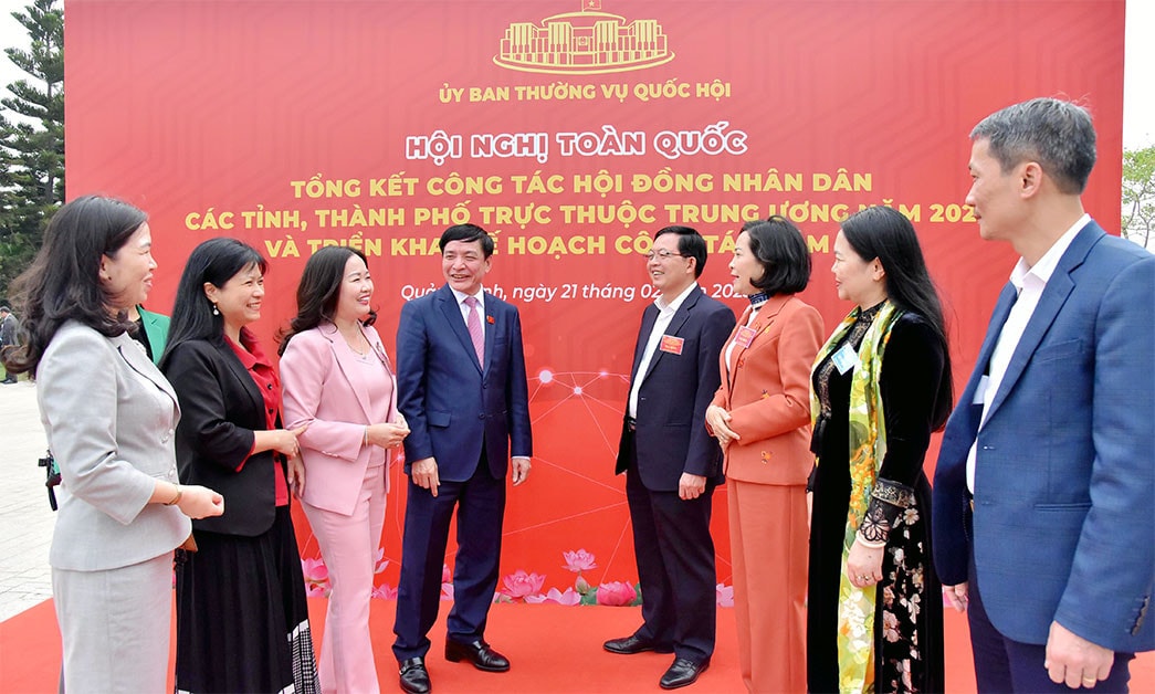Một số hình ảnh Hội nghị toàn quốc tổng kết công tác Hội đồng Nhân dân các tỉnh, thành phố trực thuộc Trung ương năm 2022 và triển khai kế hoạch công tác năm 2023