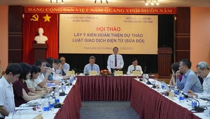 Phó Chủ tịch Quốc hội Nguyễn Đức Hải dự Hội thảo lấy ý kiến hoàn thiện dự án Luật Giao dịch điện tử (sửa đổi) -0