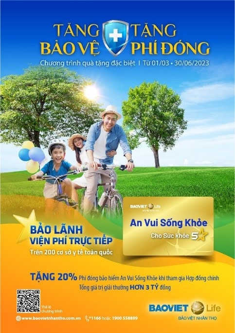 An vui sống khỏe – tăng bảo vệ, tặng phí đóng -0