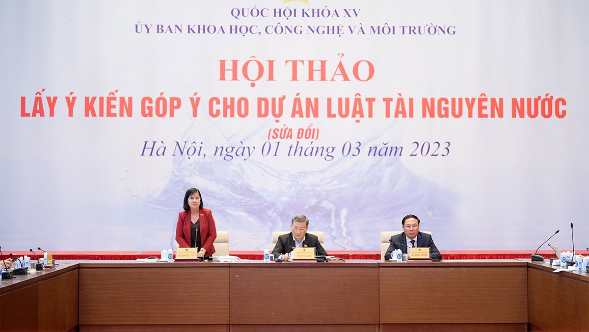 Ủy ban Khoa học, Công nghệ và Môi trường lấy ý kiến về dự án Luật Tài nguyên nước (sửa đổi) -0