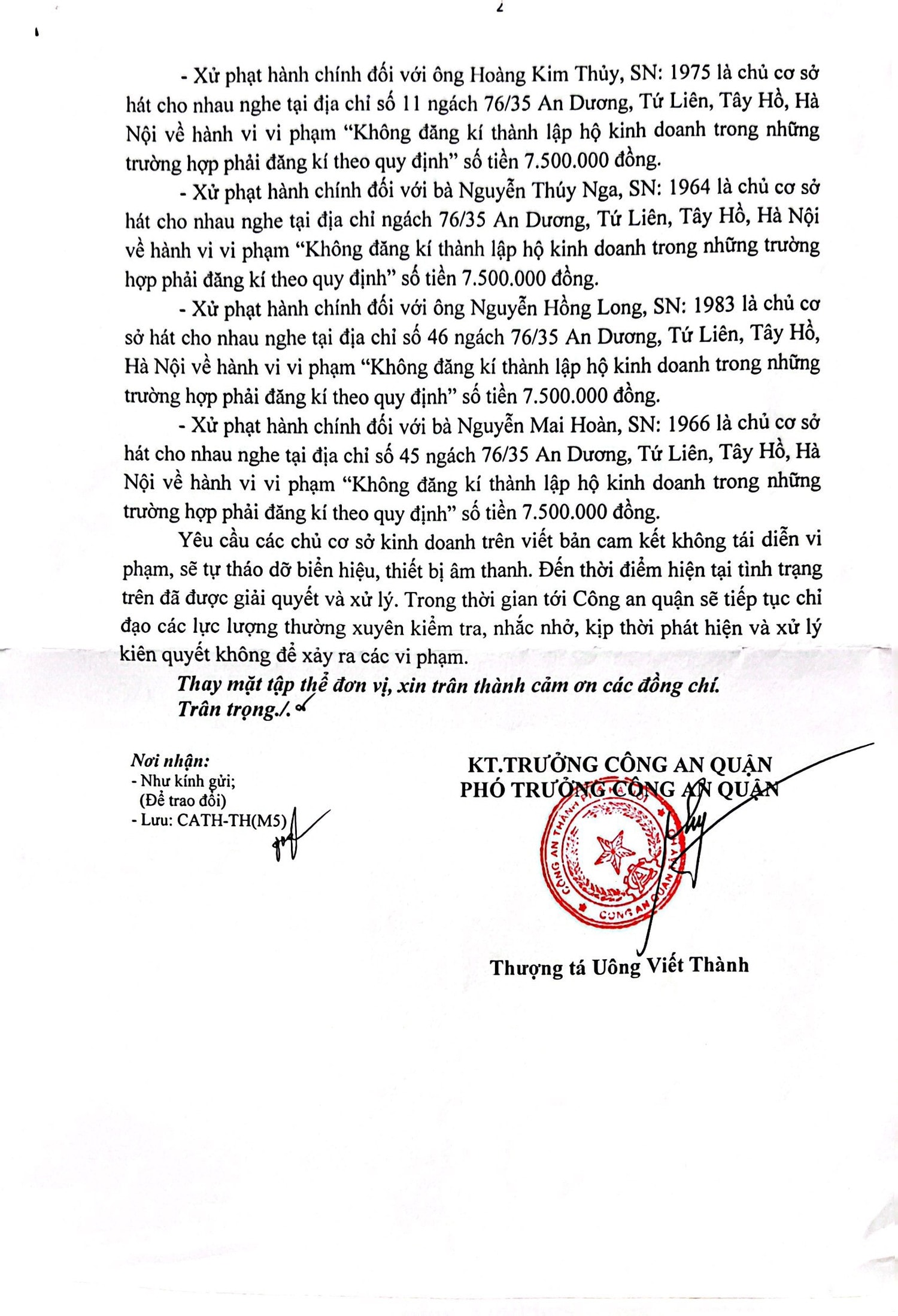 Xử phạt 45 triệu đồng các quán 