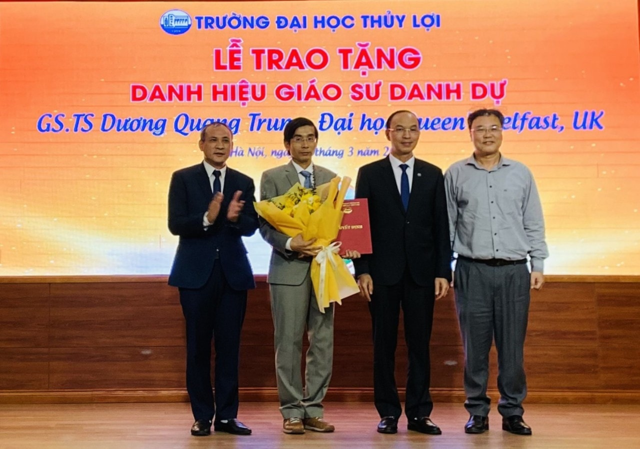 Nhà khoa học top 500 thế giới trở thành giáo sư danh dự của trường Đại học Thuỷ Lợi -0