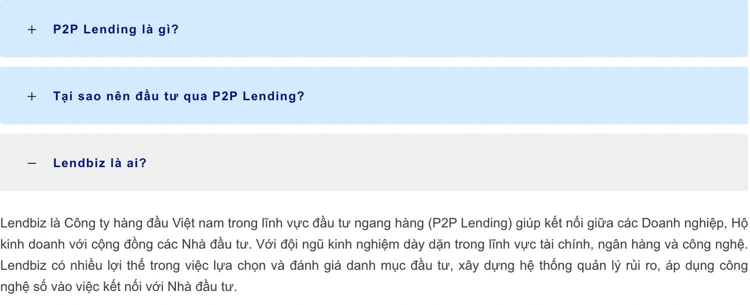 Hoạt động P2P Lending của Lendbiz tiềm ẩn nhiều nguy cơ rủi ro -0