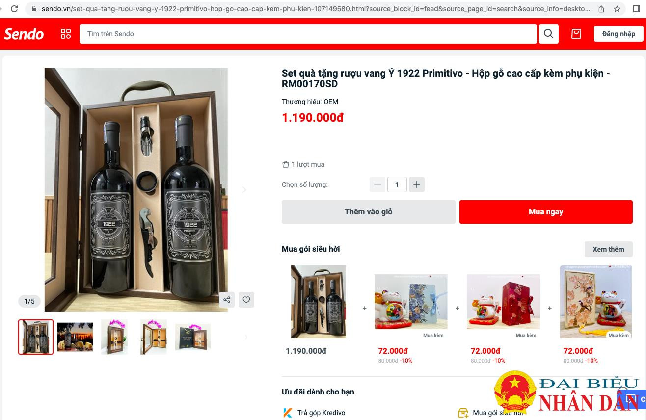 Sàn TMĐT Sendo rao bán công khai mặt hàng chưa được phép nhập khẩu -0
