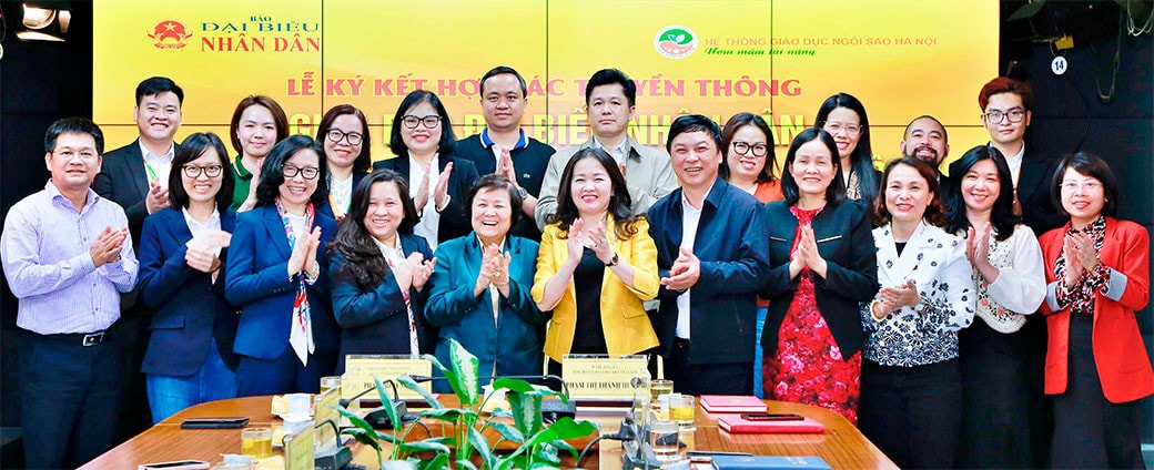 Báo Đại biểu Nhân dân và Hệ thống Giáo dục Ngôi sao Hà Nội hợp tác truyền thông -0