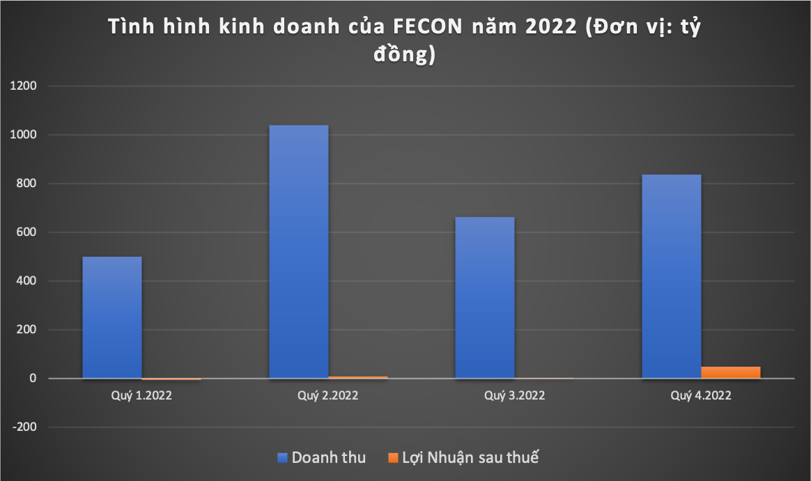FECON: Đặt mục tiêu kinh doanh “quá sức”, chỉ hoàn thành 18% kế hoạch lợi nhuận -0