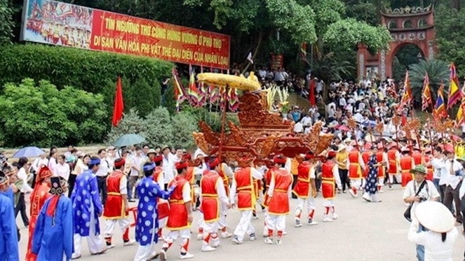 Nhiều hoạt động được tổ chức dịp Lễ Giỗ Tổ Hùng Vương. Ảnh: Chinhphu.vn