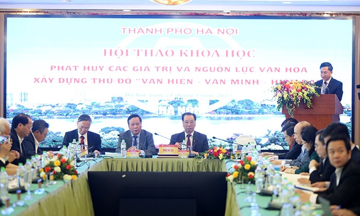 Tập trung thảo luận 4 nhóm vấn đề tại Hội thảo khoa học xây dựng Thủ đô 