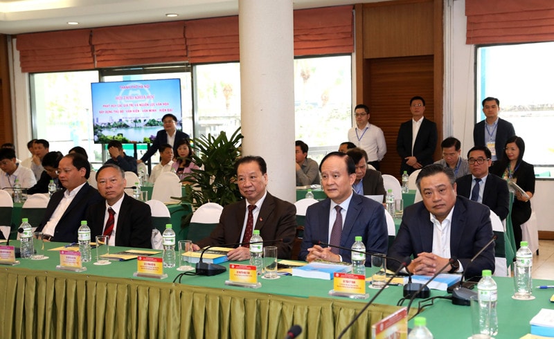 Hội thảo “Phát huy các giá trị và nguồn lực văn hóa xây dựng Thủ đô Văn hiến - Văn minh - Hiện đại”Văn hóa là nguồn lực, động lực xây dựng và phát triển Thủ đô -0