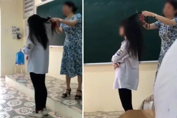 Vụ cô giáo cắt tóc nữ sinh trên lớp vì nhuộm tóc: Sở GD-ĐT thông tin chi tiết -0