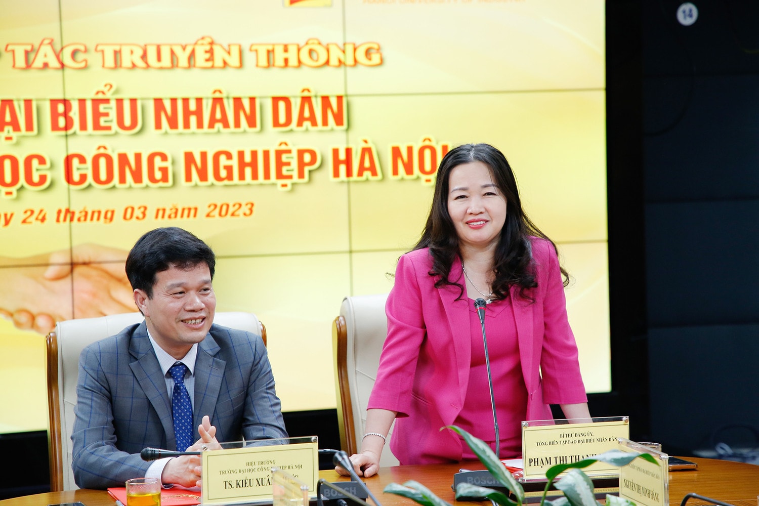 Báo Đại biểu Nhân dân và Trường Đại học Công nghiệp Hà Nội ký kết hợp tác truyền thông -0