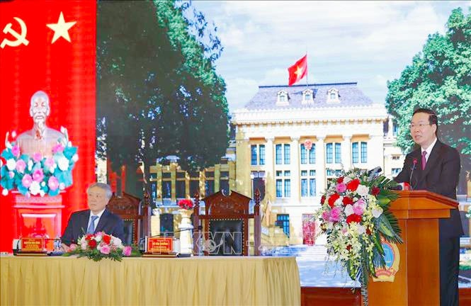 Chủ tịch Nước Võ Văn Thưởng: Xây dựng chế định tố tụng tư pháp lấy xét xử là trung tâm, tranh tụng là đột phá -0