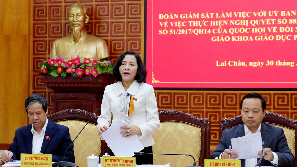 Đoàn giám sát của Ủy ban Thường vụ Quốc hội làm việc với UBND tỉnh Lai Châu -3
