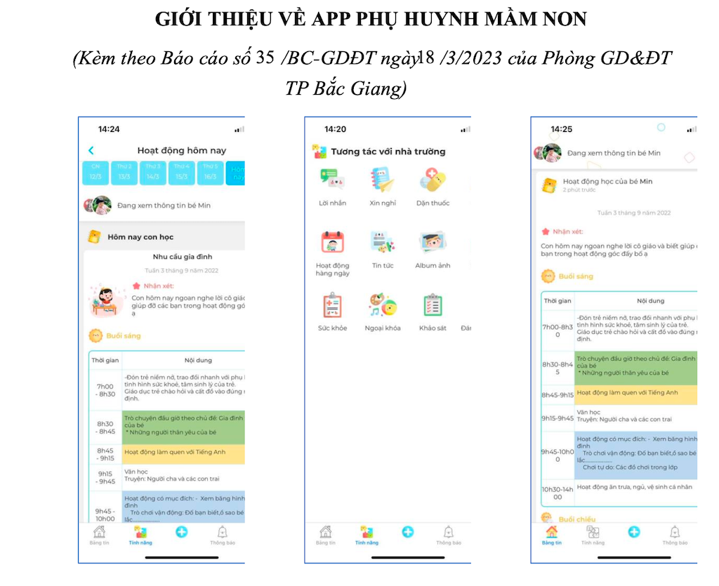 Phần mềm trao đổi thông tin giữa nhà trường và gia đình trên địa bàn TP Bắc Giang tồn tại những bất cập gì?