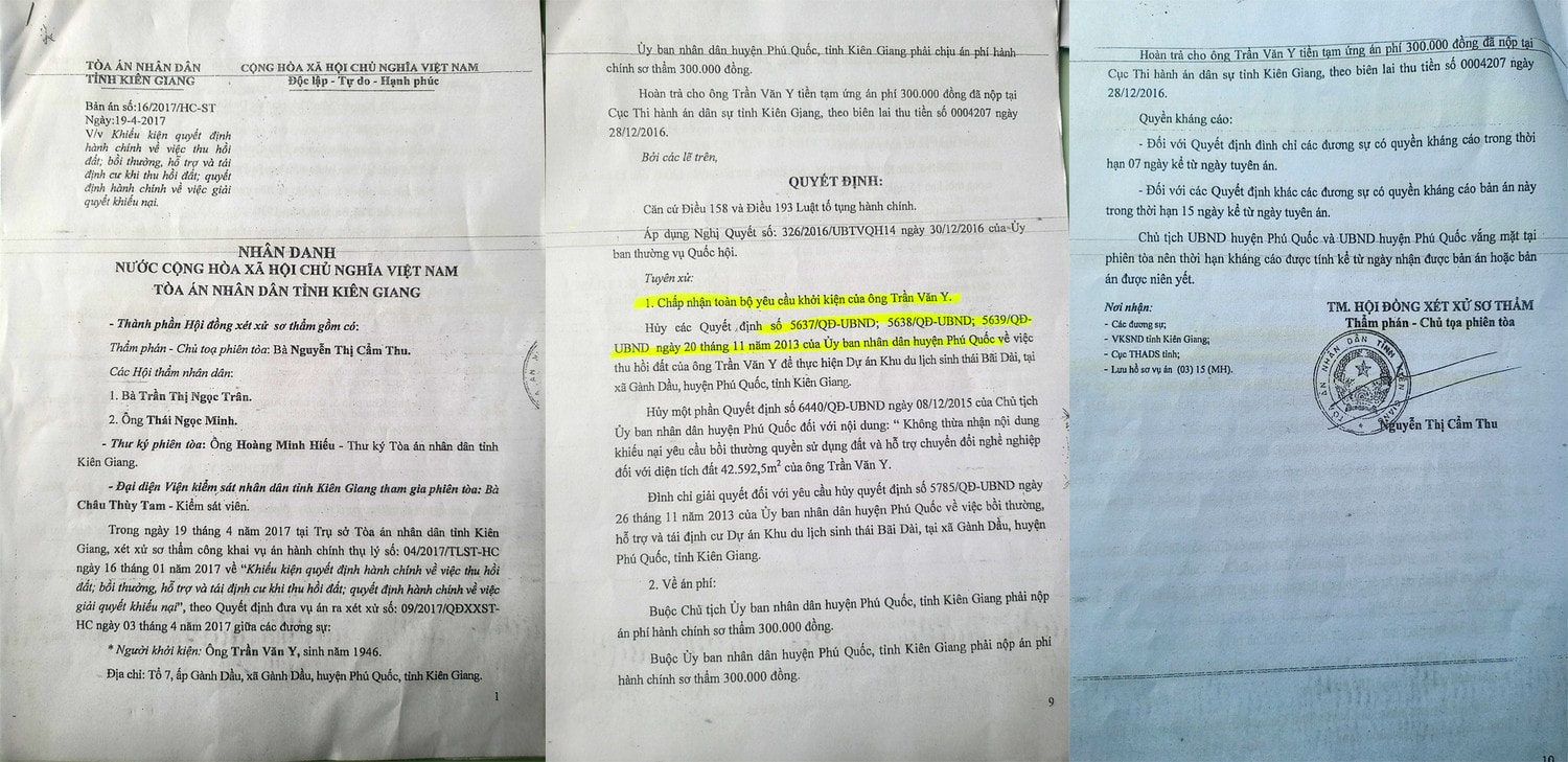 Thua kiện người dân, TP Phú Quốc “lòng vòng” không muốn thi hành án