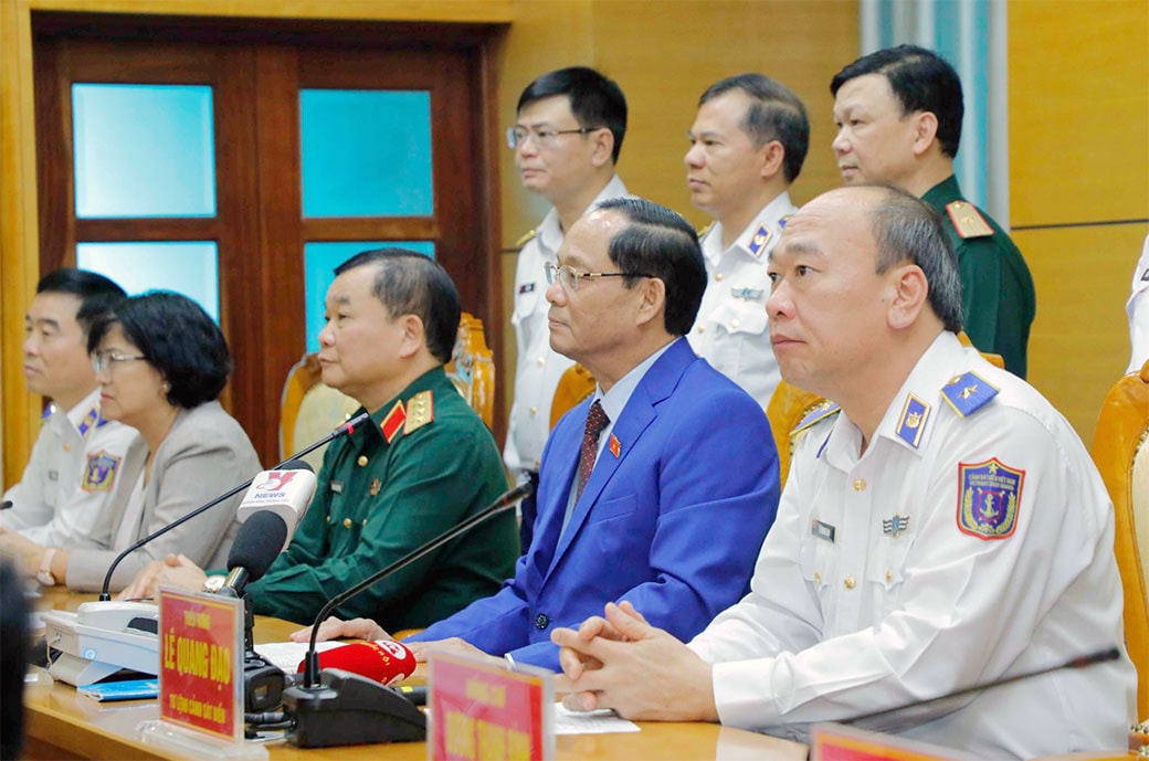 Phó Chủ tịch Quốc hội Trần Quang Phương thăm, làm việc tại Bộ Tư lệnh Cảnh sát biển Việt Nam -0