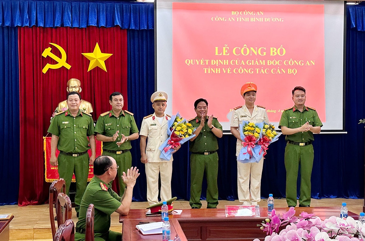 Công an Bình Dương bổ nhiệm Trưởng và Phó phòng Cảnh sát hình sự -0