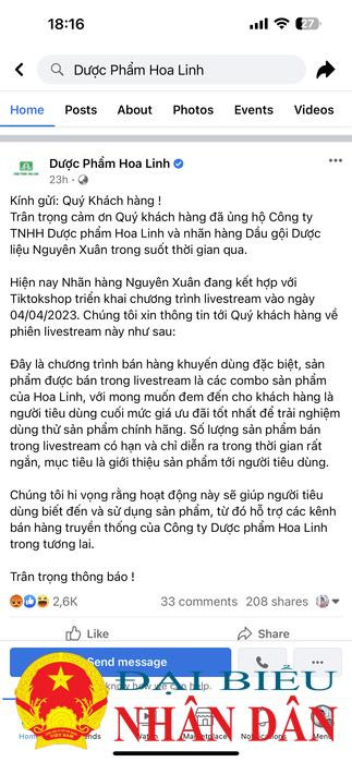 Thuê Tiktoker bán dầu gội phá giá, Dược phẩm Hoa Linh đối diện với làn sóng tẩy chay -0