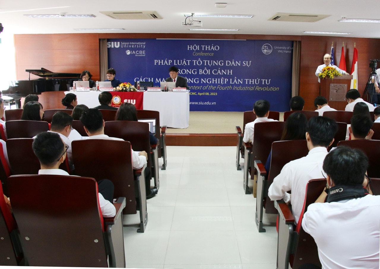 Quang cảnh hội thảo Hoàn thiện chính sách pháp luật tố tụng dân sự trong giai đoạn mới -0