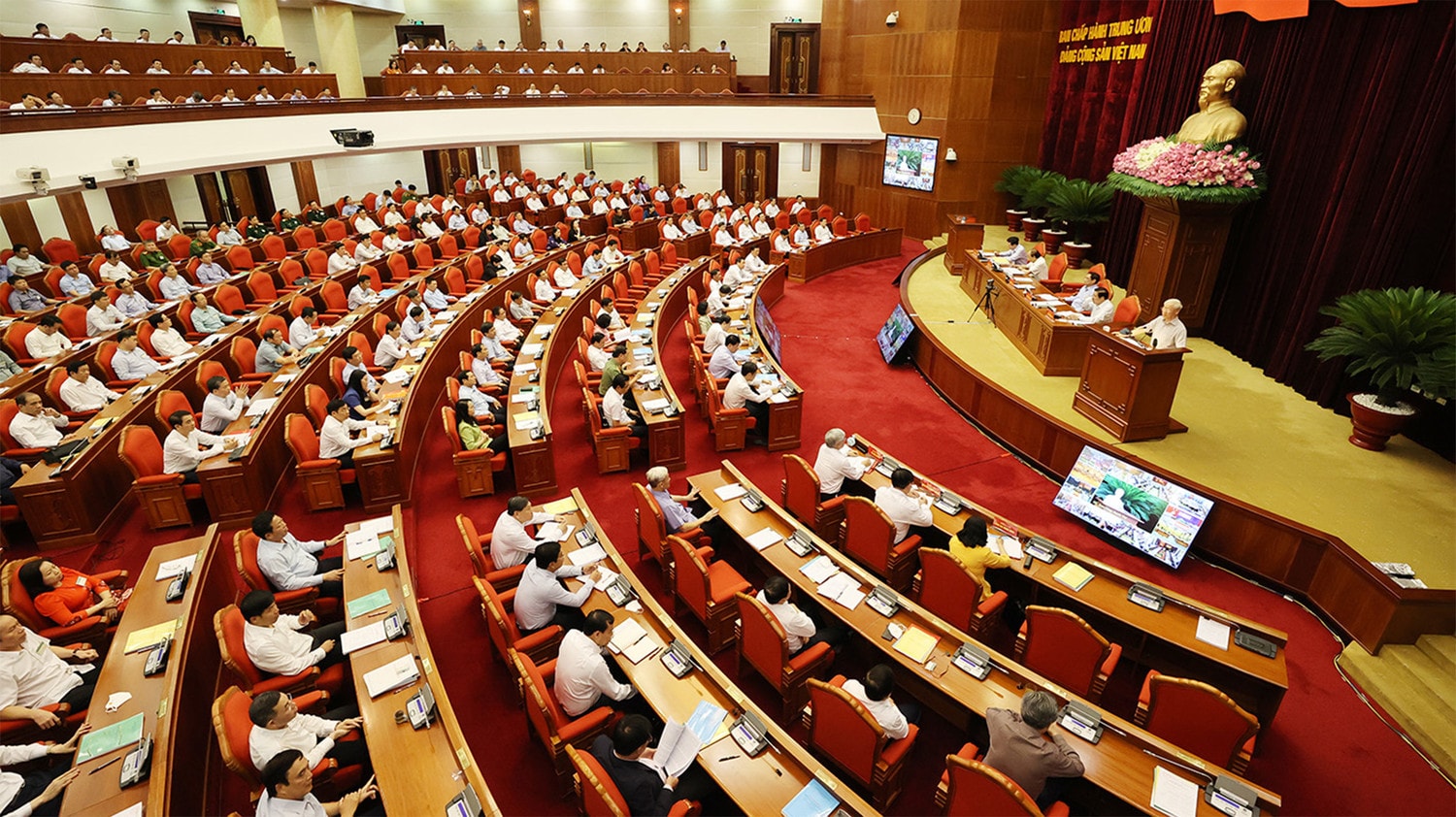 Quang cảnh Hội nghị toàn quốc tổng kết 10 năm công tác đấu tranh phòng, chống tham nhũng, tiêu cực giai đoạn 2012-2022 ngày 30.6.2022 - Ảnh: Trí Dũng
