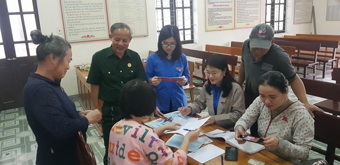 BHXH tỉnh tích cực phối hợp các cấp các ngành tuyên truyền vận động người dân tham gia BHXH, BHYT. ảnh BH