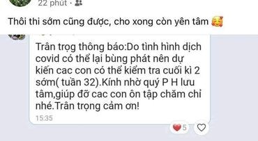 Nhiều trường học ở Hà Nội dự kiến thi kết thúc học kỳ sớm -0