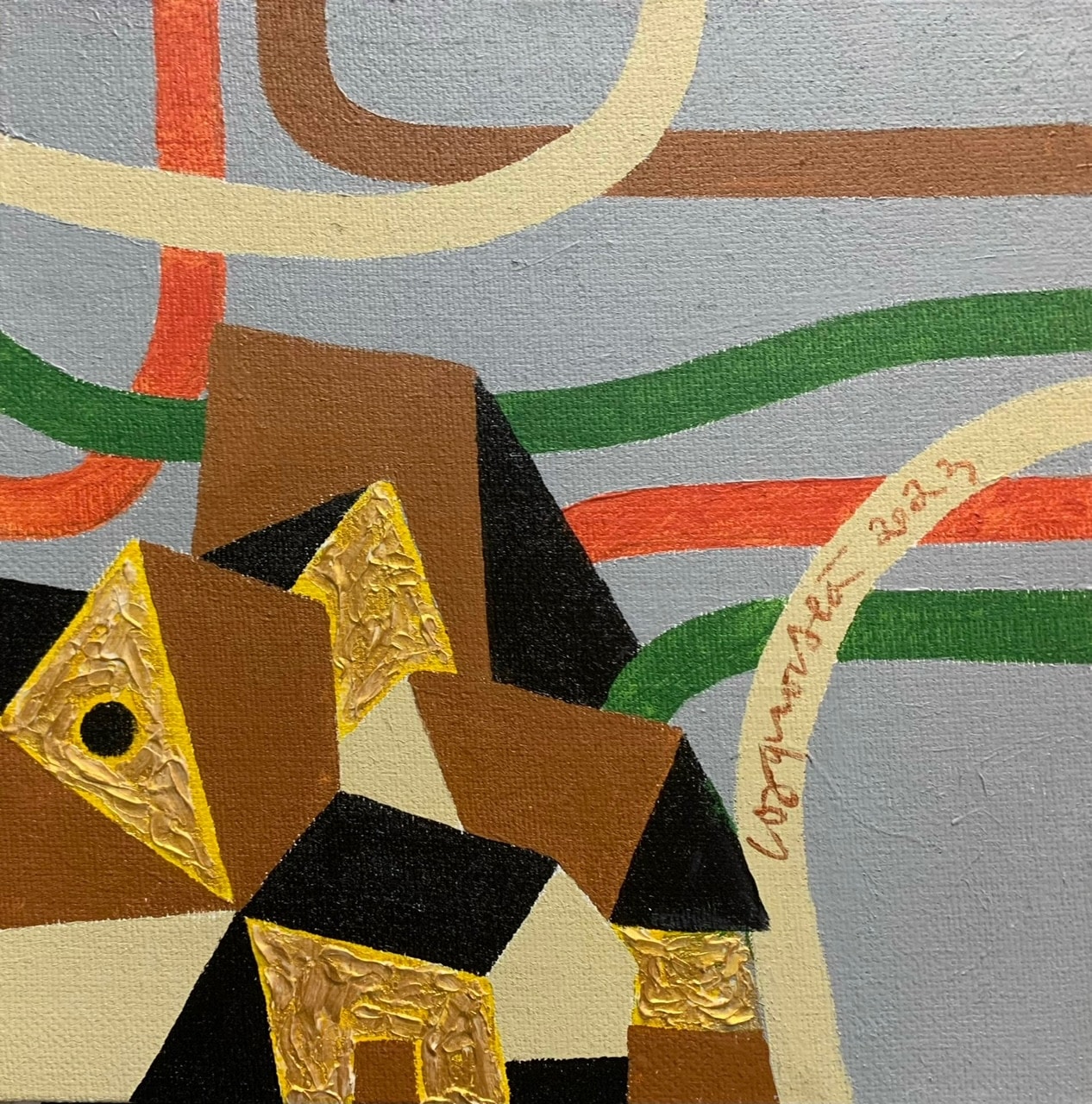"Những con đường mới" , Acrylic của Công Quốc Hà