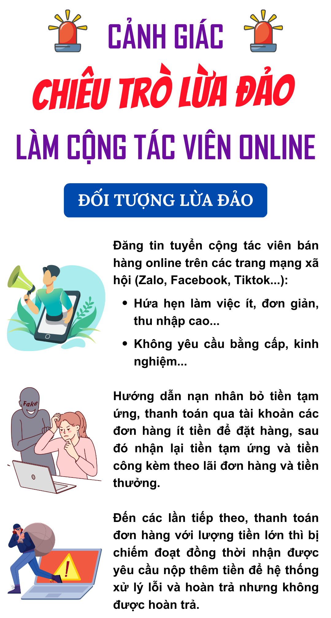 Cảnh giác chiêu trò lừa đảo làm cộng tác viên online -0