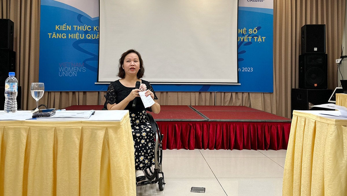 Tập huấn kiến thức khởi sự kinh doanh và ứng dụng công nghệ số tăng hiệu quả kinh doanh trực tuyến cho phụ nữ khuyết tật -2