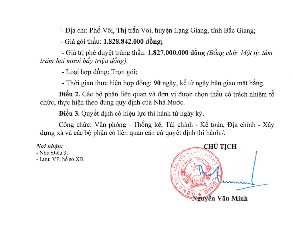 Bất thường doanh nghiệp trúng liên tiếp trên dưới 30 gói thầu trị giá hơn 120 tỷ đồng tại huyện Lạng Giang -0