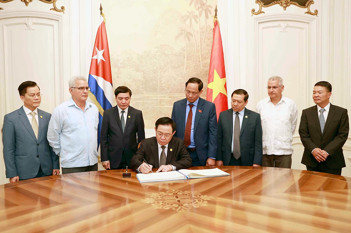 Một số hình ảnh Chủ tịch Quốc hội Vương Đình Huệ thăm chính thức Cuba -5