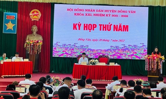 Kỳ họp thứ 5, HĐND huyện Đồng Văn khóa XXI - ẢNH T. VY