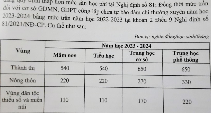 Bộ Giáo dục và Đào tạo đề xuất lùi thêm thời gian tăng học phí -0
