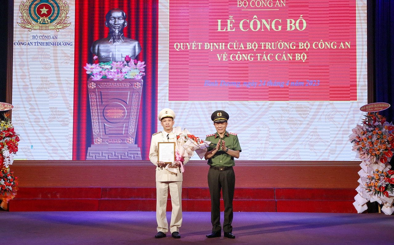 Bộ Công an điều động, bổ nhiệm tân Giám đốc Công an tỉnh Bình Dương