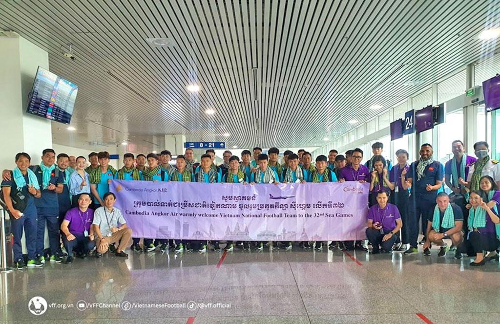 Đội tuyển U22 Việt Nam đã tới Campuchia -0