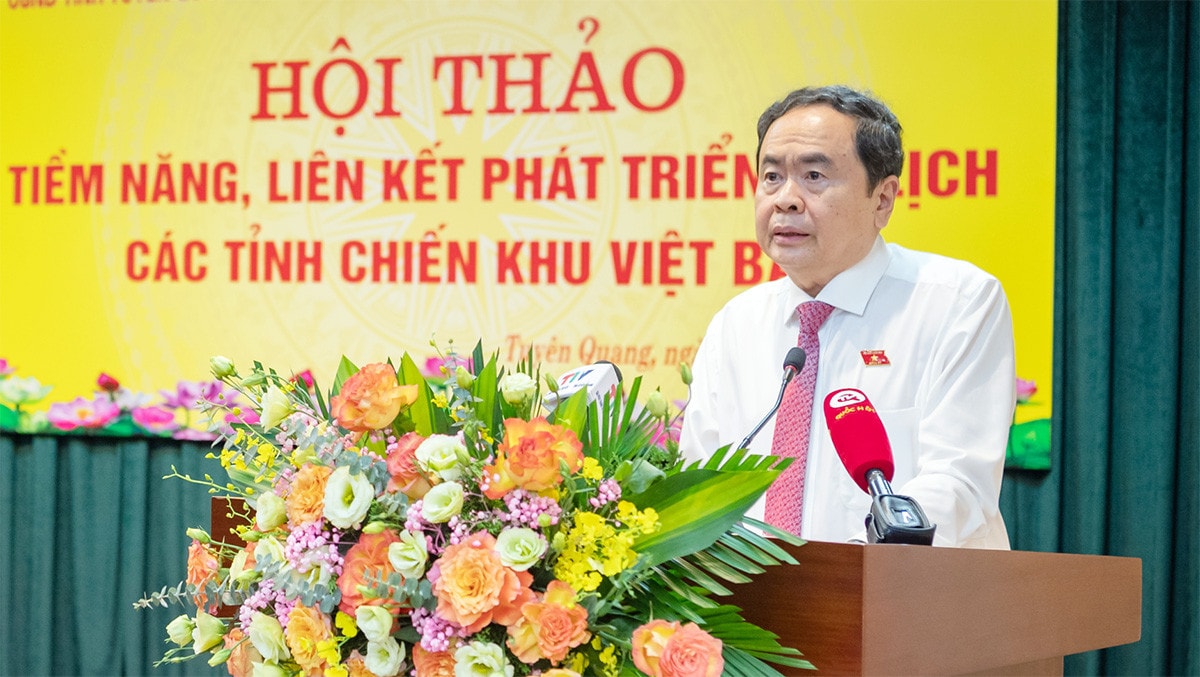 Phó Chủ tịch Thường trực Quốc hội Trần Thanh Mẫn dự Hội thảo Tiềm năng, liên kết phát triển du lịch các tỉnh chiến khu Việt Bắc -4