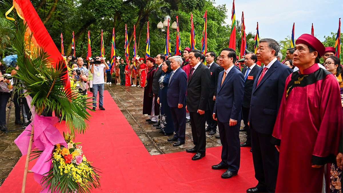 Chủ tịch Nước Võ Văn Thưởng dâng hương Giỗ Tổ Hùng Vương năm 2023 -1