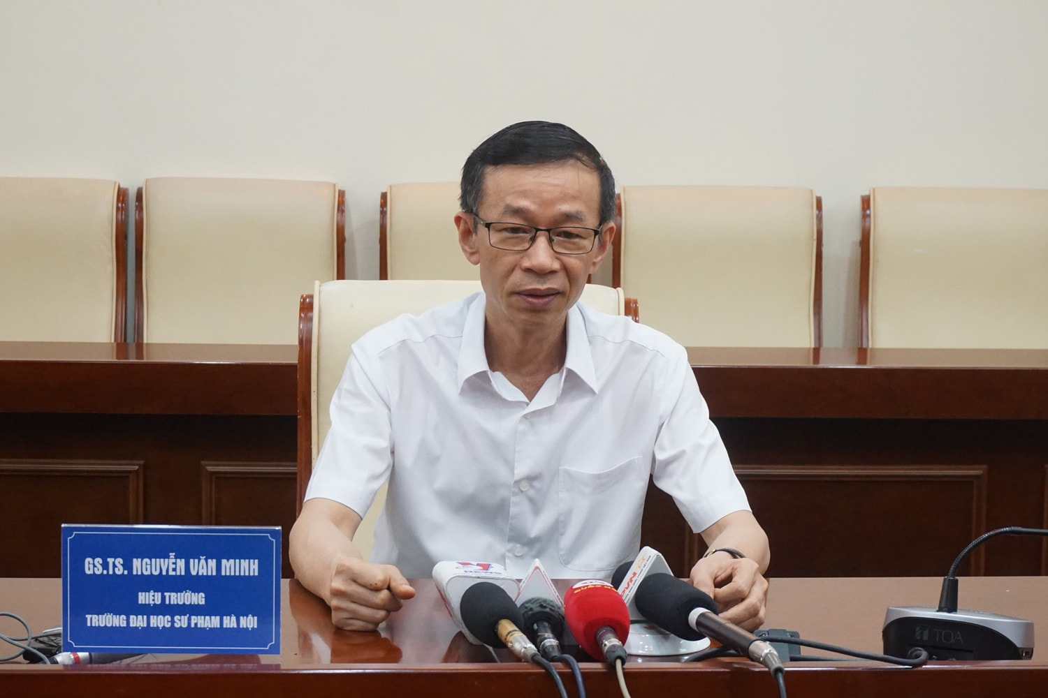 GS.TS Nguyễn Văn Minh, Hiệu trưởng Trường Đại học Sư phạm Hà Nội Gần 4.700 thí sinh tham dự kỳ thi Đánh giá năng lực của Trường Đại học Sư phạm Hà Nội -0