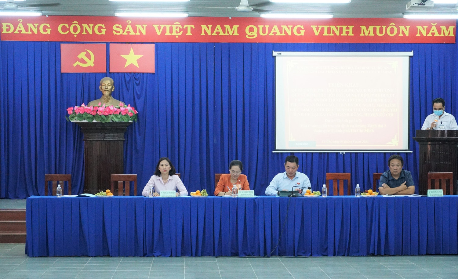 Buổi chi trả bồi thường, hỗ trợ tái định cư dự án đường Vành đai 3 tại huyện Củ Chi, TP. Hồ Chí Minh Buổi chi trả bồi thường, hỗ trợ tái định cư dự án đường Vành đai 3 tại huyện Củ Chi, TP. Hồ Chí Minh