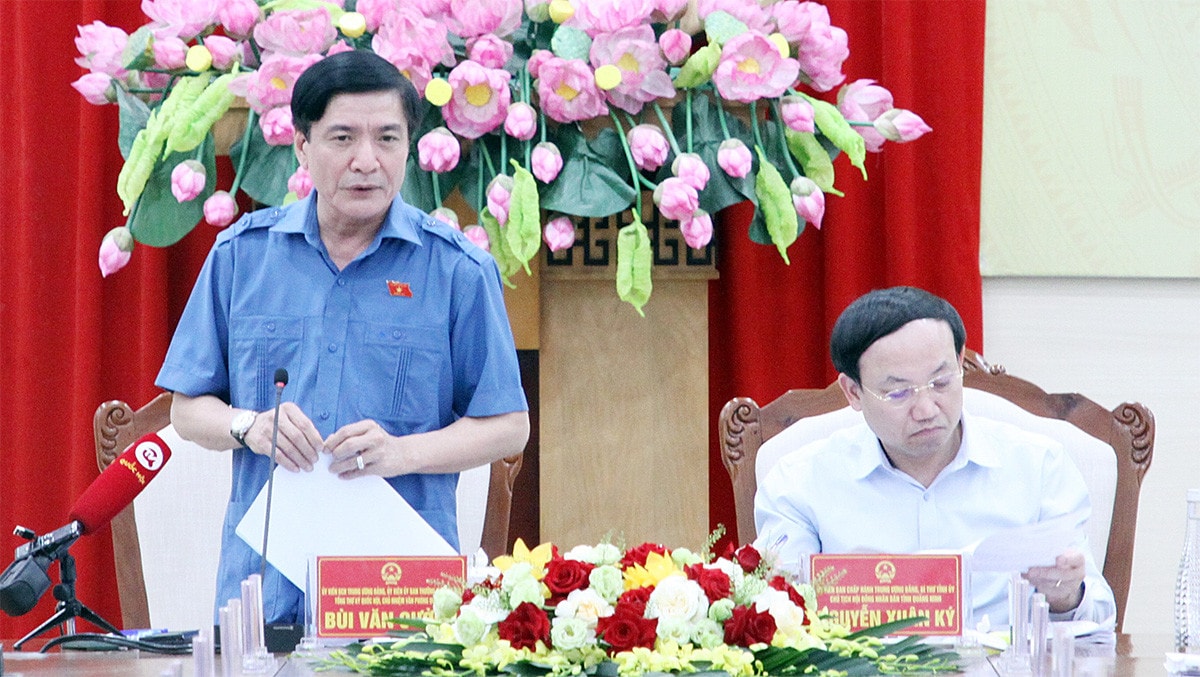 Đoàn giám sát của Ủy ban Thường vụ Quốc hội về phát triển năng lượng làm việc với UBND tỉnh Quảng Ninh -4