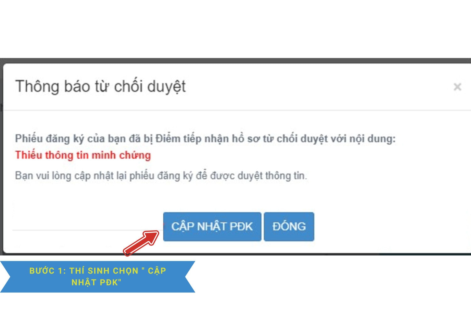 Hướng dẫn thí sinh sửa phiếu đăng ký dự thi tốt nghiệp THPT 2023 -0