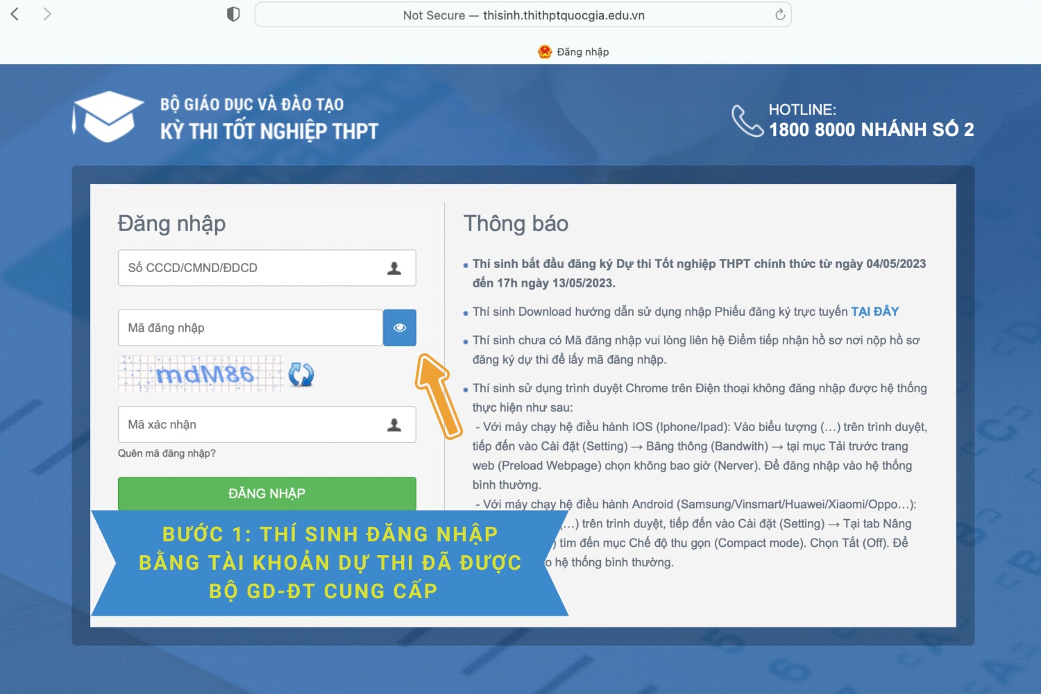 Hướng dẫn thí sinh sửa phiếu đăng ký dự thi tốt nghiệp THPT 2023 -0