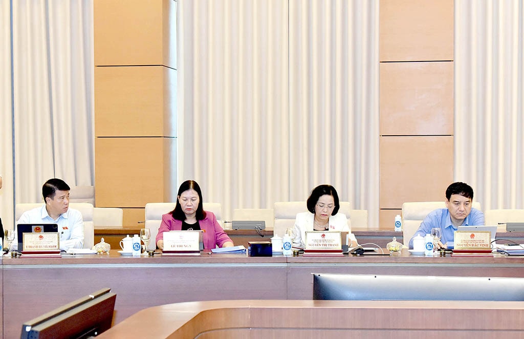 Các đại biểu dự Phiên họp. Một số hình ảnh Khai mạc Phiên họp thứ 23 của Ủy ban Thường vụ Quốc hội -0