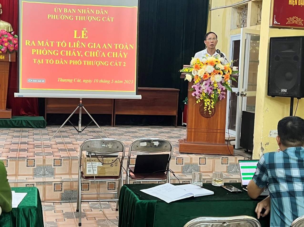 Phường Thượng Cát, quận Bắc Từ Liêm xây dựng phong trào toàn dân tham gia phòng cháy, chữa cháy -0