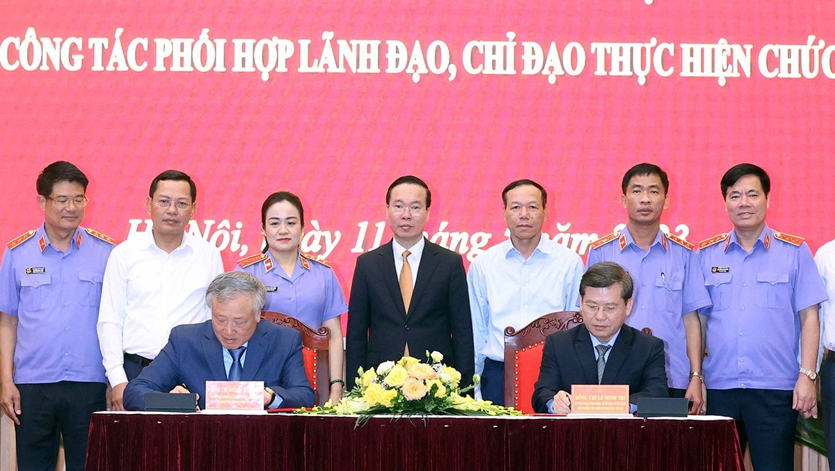 Chủ tịch Nước Võ Văn Thưởng làm việc với Viện Kiểm sát nhân dân tối cao -1