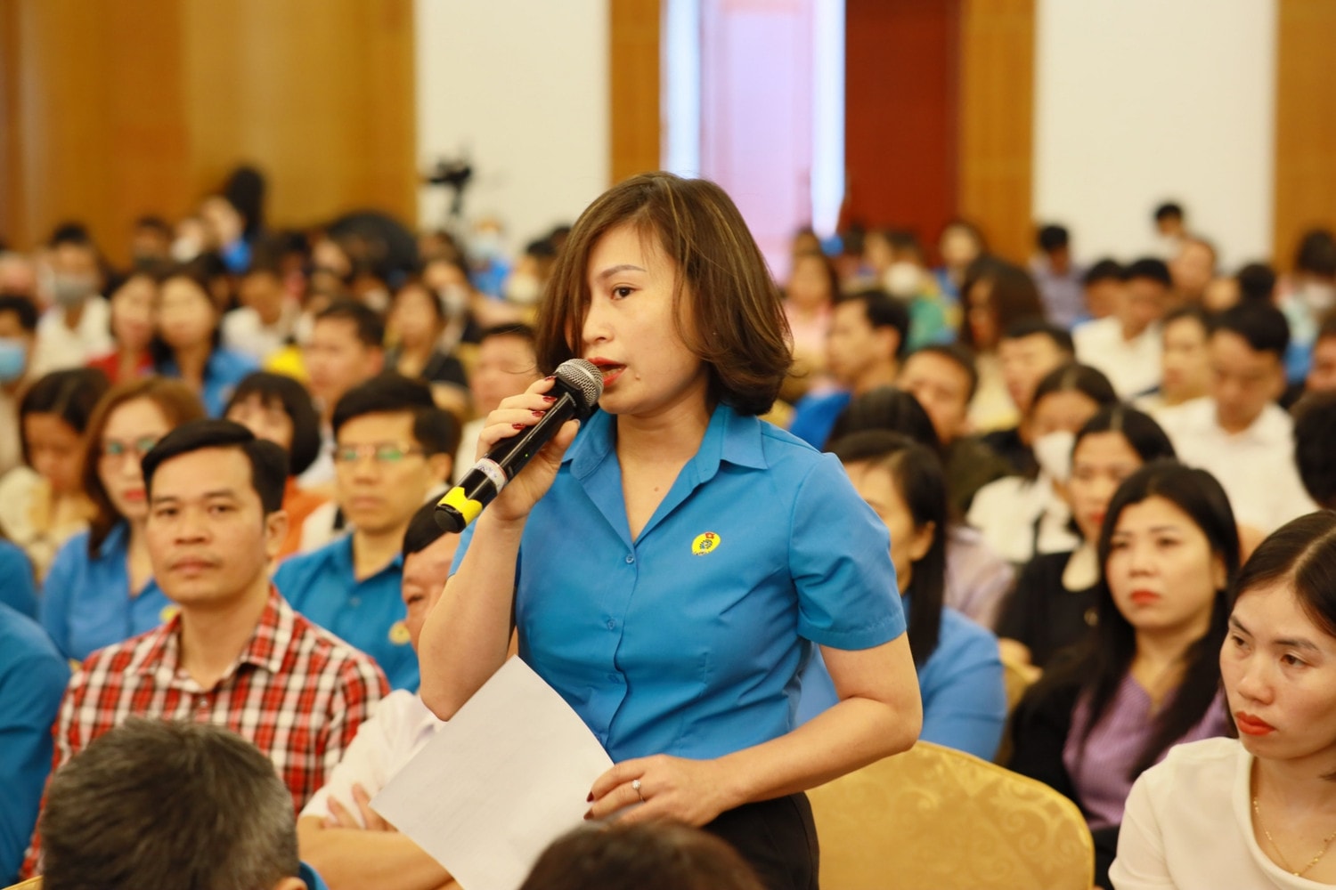 Giám đốc Học viện Chính trị Quốc gia Hồ Chí Minh Nguyễn Xuân Thắng tiếp xúc cử tri chuyên đề với công nhân, lao động Quảng Ninh -0